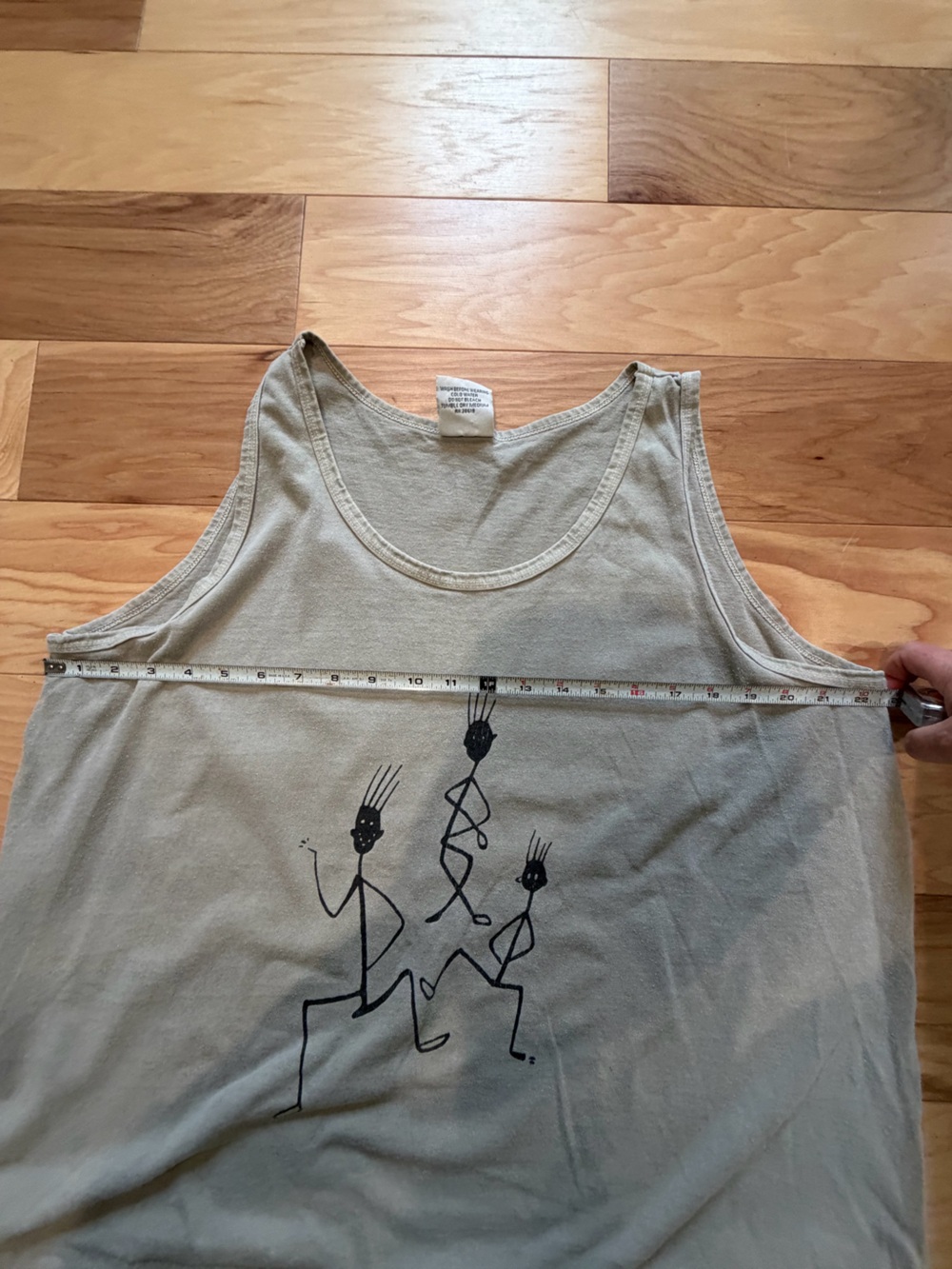Vintage 90s Ancient Art Designs Tribal Tank Top USA Made Tribal - Picture 4 of 5
